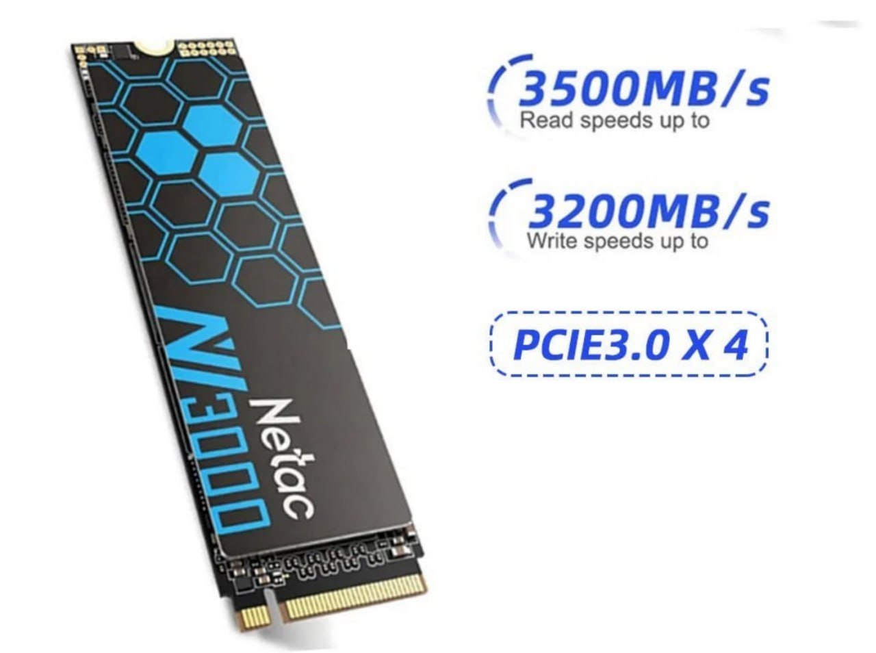 ssd nvme netac 500gb 3500mb/s