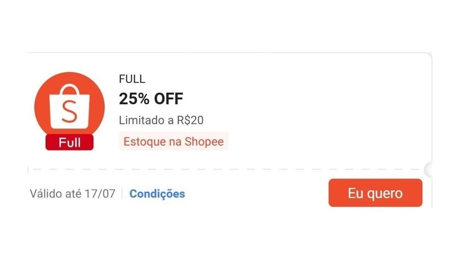 Novos Cupons Shopee