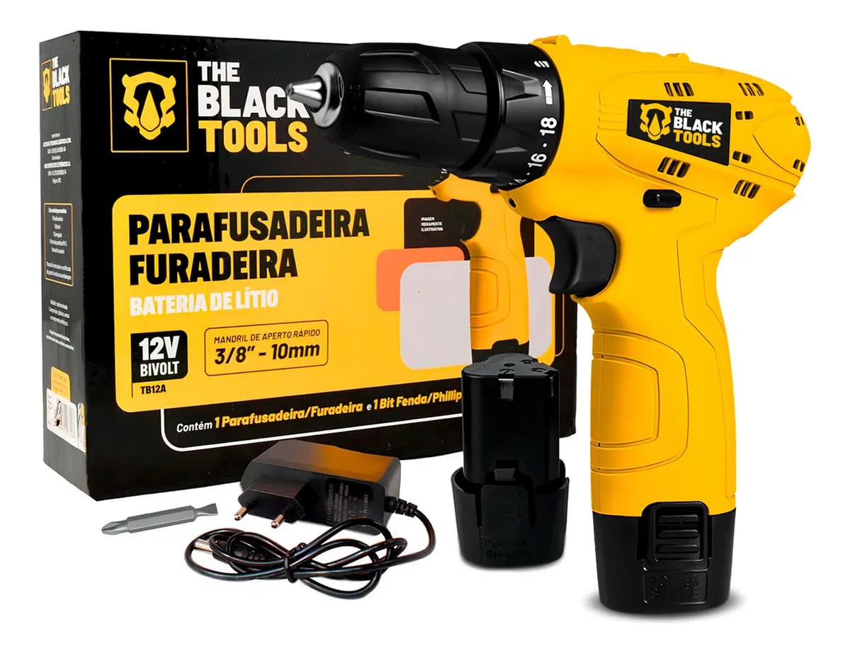 ferramentas the black tools tb12a 3/8 a bateria