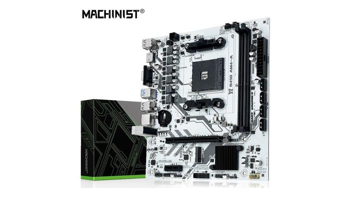 Placa mãe B450m Machinist Branca