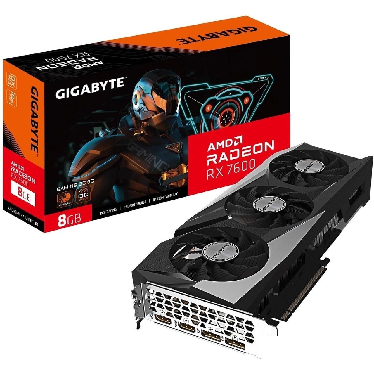placa de vídeo gigabyte rx 7600 gaming oc 8gb