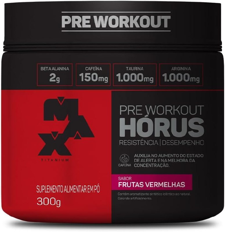 suplementos max titanium horus 300g frutas vermelhas