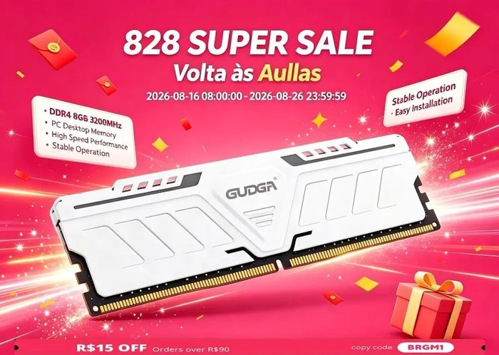 Memória Ram Gudga DDR4 3200MHz