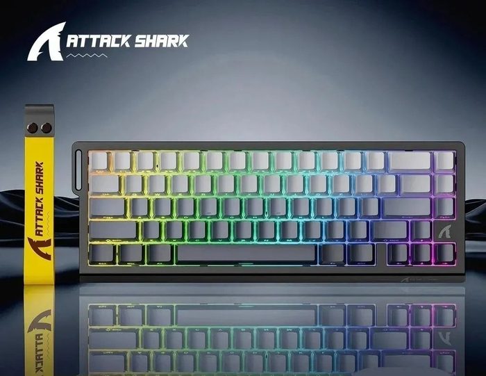 Teclado Magnetico Gamer Attack Shark X68he Com Fio