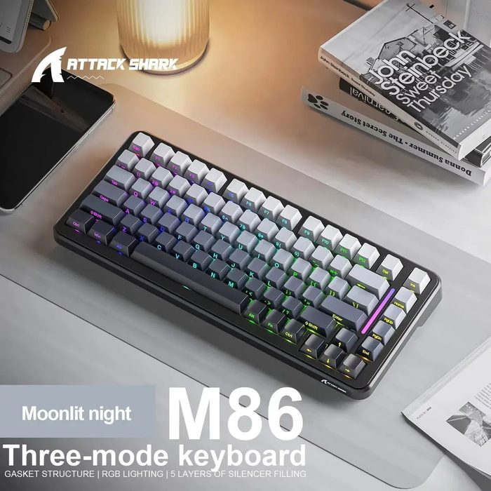 Teclado Mecânico Sem Fio Attack Shark M86