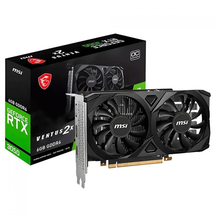 Placa de Vídeo MSI RTX 3050 Ventus 2X