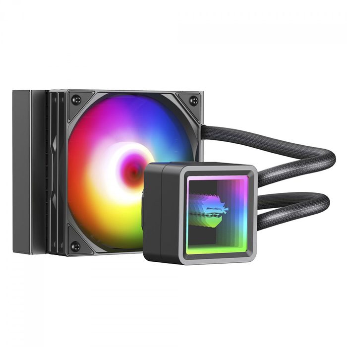 Water Cooler Gamer Ninja Yuki Argb 120Mm Intel Amd Controladora Black Gn Wc Yk120Rb