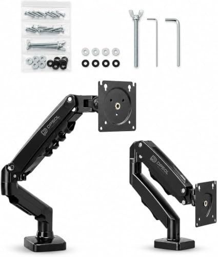 PARCELADO! Braço articulado, suporte Articulado de Mesa, Pistão a Gás, Design Compacto e Retrátil, Ergonômico, Monitores 13'' a 35'', 2kg a