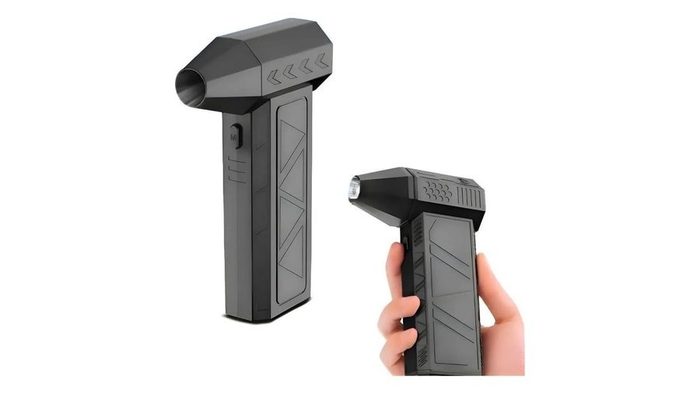 soprador mini soprador ar turbo portátil sem fio preto 127/220v