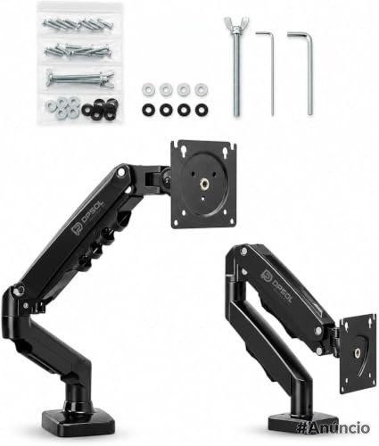PARCELADO! Braço articulado, suporte Articulado de Mesa, Pistão a Gás, Design Compacto e Retrátil, Ergonômico, Monitores 13'' a 35'', 2kg a 