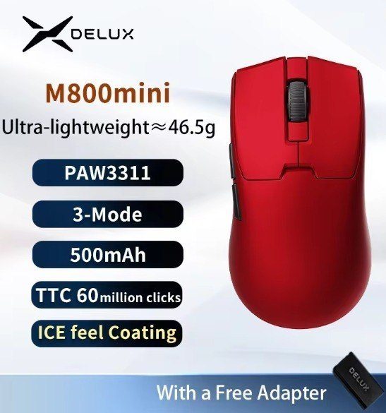 mouse delux m800mini paw3311
