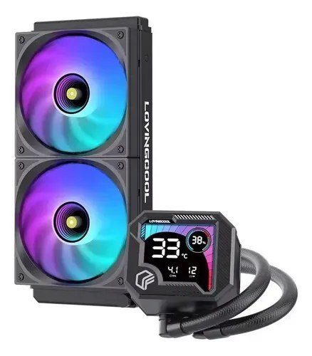 water cooler argb 240mm pwm cpu gamer preto