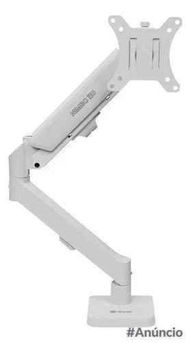 Suporte Articulado Para Monitor 13 a 32 Pistão a Gás Ajustável Zinnia Nimbo 110 Branco