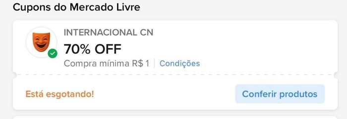 Cupom Mercado Livre em produtos internacionais