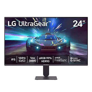Monitor LG Ultragear 24" Full HD IPS 144Hz 1ms