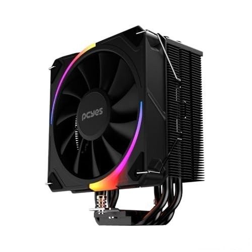 PARCELADO! Cooler para Processador Pcyes Frost Pulse ARGB Black Vulcan - TDP 180W - PEFPARGBBV