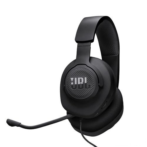 JBL, Fone de Ouvido Com Fio, Quantum 100M2, Headset Gamer, Over Ear, Microfone Removível - Preto