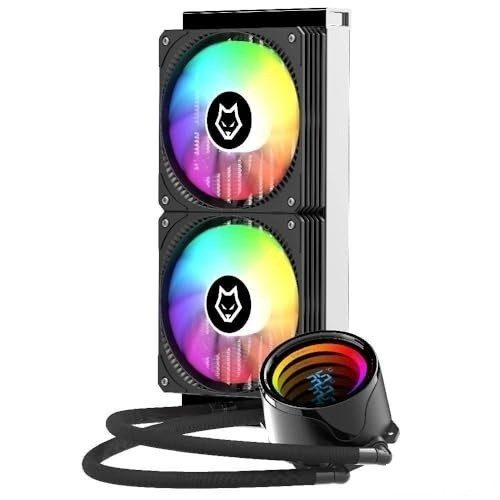 PARCELADO! Water Cooler Husky Glacier, Iluminação Argb, 240mm, Amd e Intel, Preto - Hwt600pt