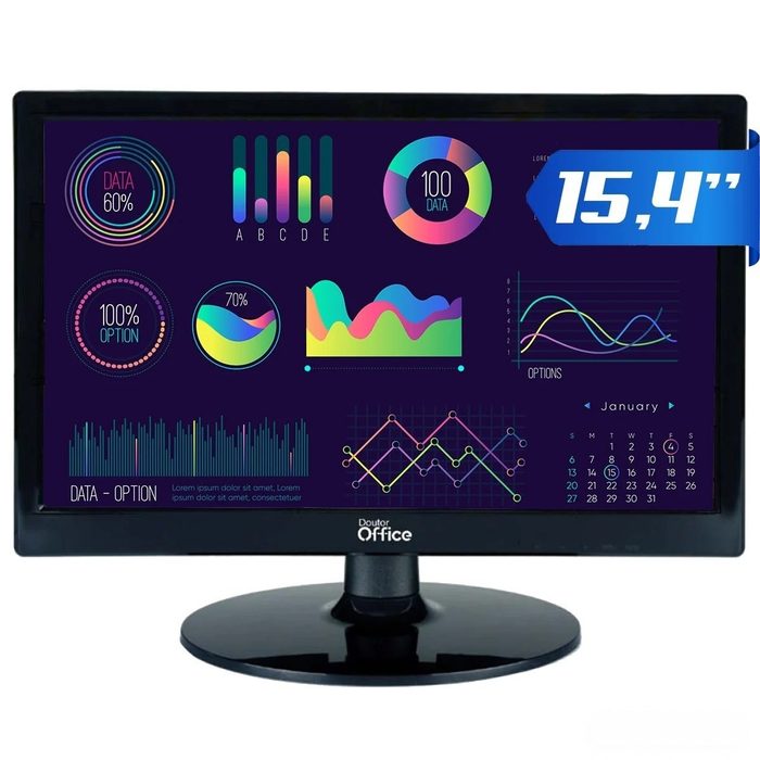 Monitor Dr Office 154 Pol Hd 75Hz Hdmivga Mdr 0501