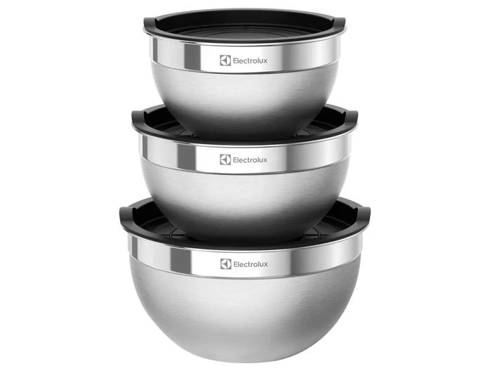 Conjunto de Bowls e Medidores de Inox 3 Peças Electrolux Multiuso