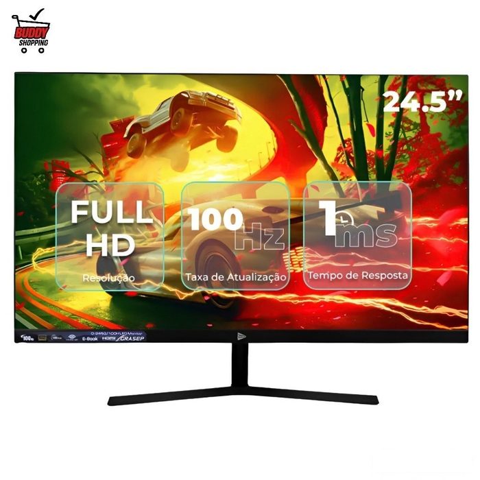 Monitor Gamer 24.5 Full HD 1ms 180Hz TN / 100Hz VA HDMI VGA Pronta Entrega Barato