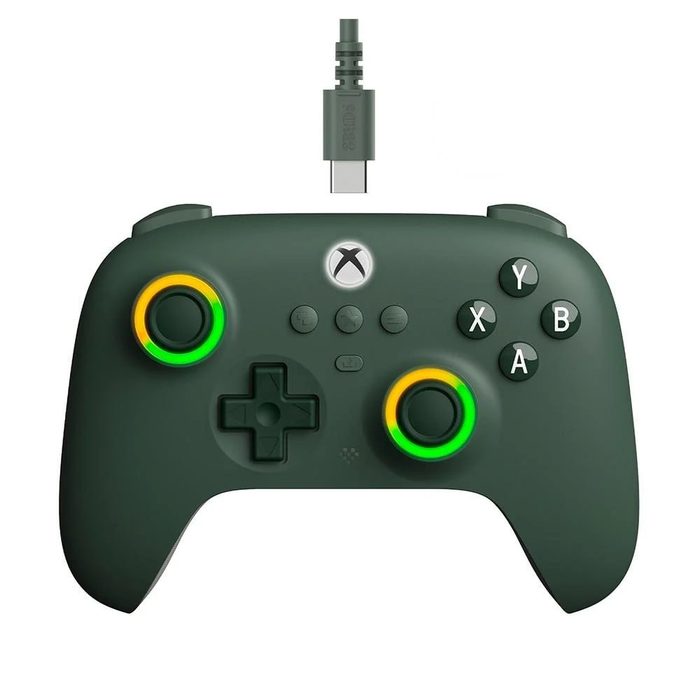 controle 8bitdo ultimate c xbox verde escuro