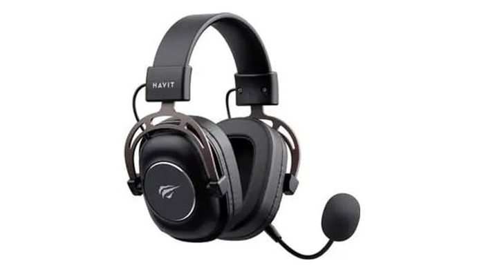 Headset Gamer Profissional Sem Fio Havit H2002YG, Driver 50mm, Wireless, USB-C e 3.5mm, Preto
