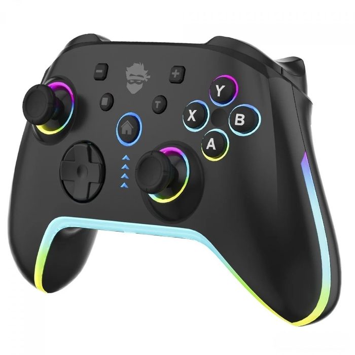 Controle Gamer Ninja Sword V2 Rgb Bluetooth Pc Android Ios Switch Preto Gn Ct Swbynwv2