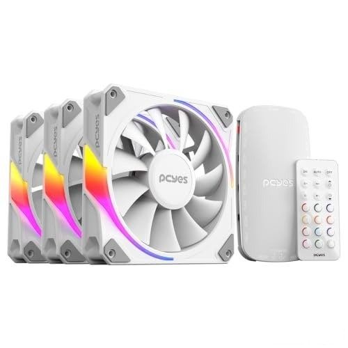 KIT COOLER FAN + CONTROLADORA PARA GABINETE 3UN SANGUE FRIO 3 ARGB WHITE GHOST 120MM PCYES - K3ARGBSF3WGBR