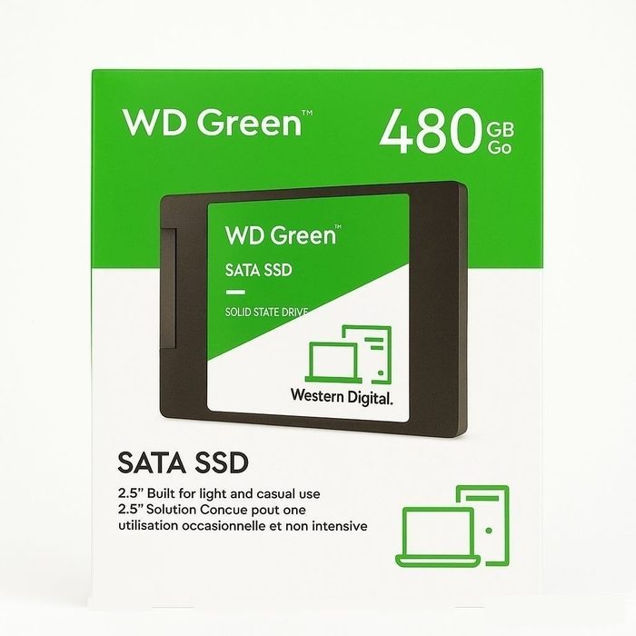 SSD WD Green 480GB INTERNO WESTERN DIGITAL SATA3 WD GREEN WDS480G3G0A 480GB VERDE