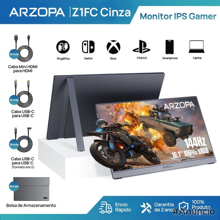 Monitor Switch 16.1" Full HD 144Hz