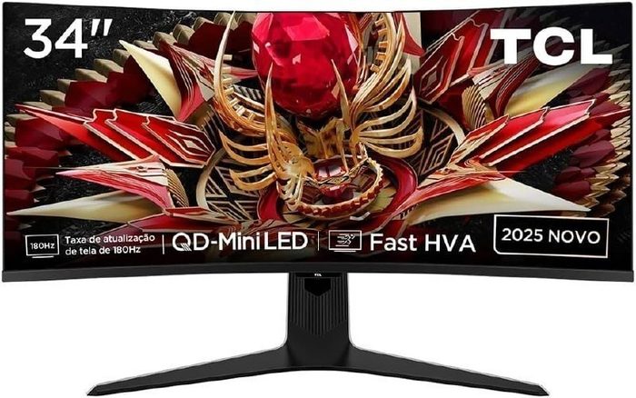 Monitor TCL R83Q 34" QHD QLED 180Hz 1ms