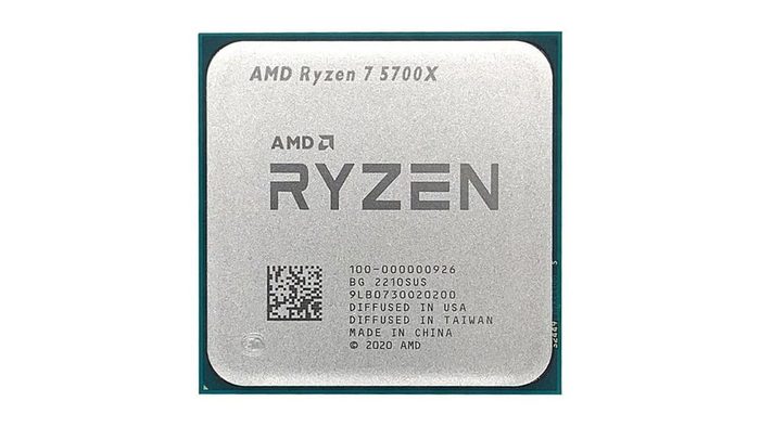 Processador AMD Ryzen 7 5700X, 3,4 GHz, 8 núcleos, 16 threads, cache de 32 MB, soquete AM4, OEM