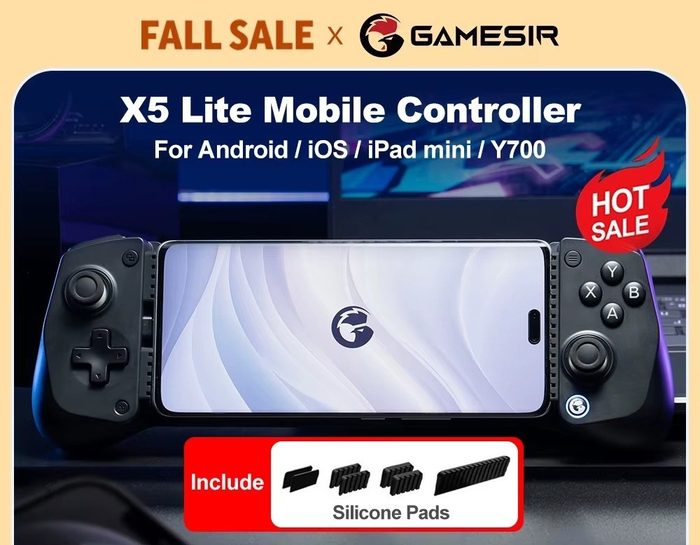 Controle Gamepad GameSir X5 Lite USB-C Android IPhone 15/16 Mobile Hall Effect