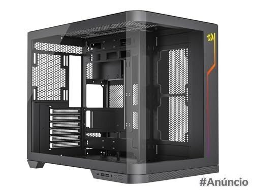 Gabinete Redragon Wideload Extreme Vidro Curvo Preto