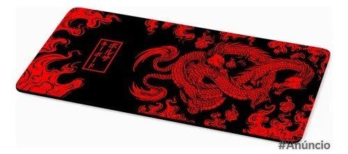 Mousepad Gamer Antiderrapante 80x30cm Jogos Dragão Chinês