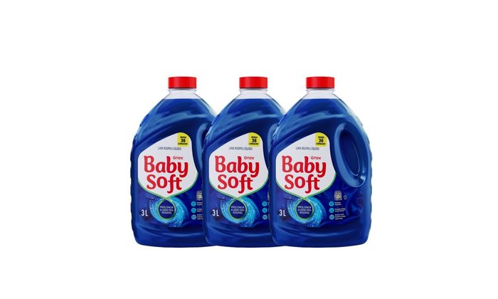 lava roupas baby soft max performance 3l kit 3