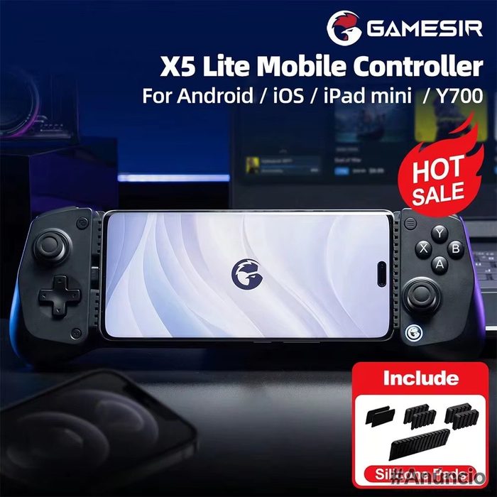 controle gamepad gamesir x5 lite usb-c hall effect