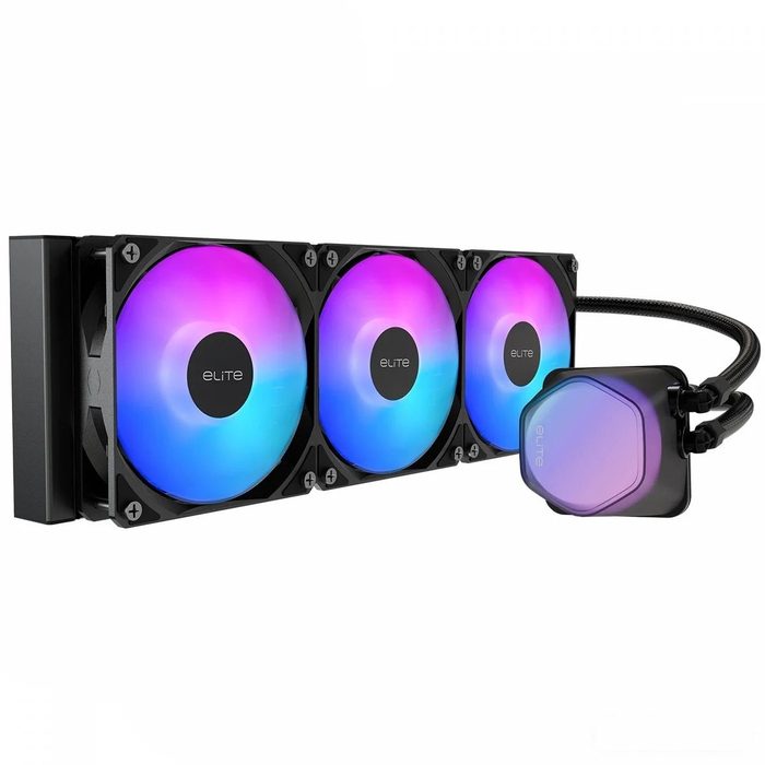 Water Cooler Cooler Master Elite Liquid Argb 360Mm Intel Amd Preto Elw D36M A21Da R$
