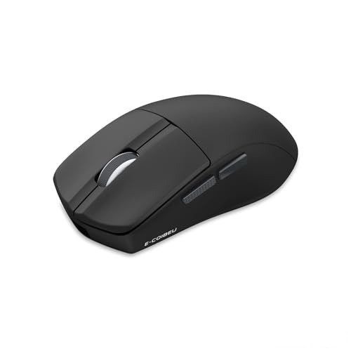 Mouse Sem Fio Gamer Leve, 2.4G, Bluetooth, USB-C, 4000DPI, 1000Hz, Bateria 400mAh, Ergonômico para PC/Notebook