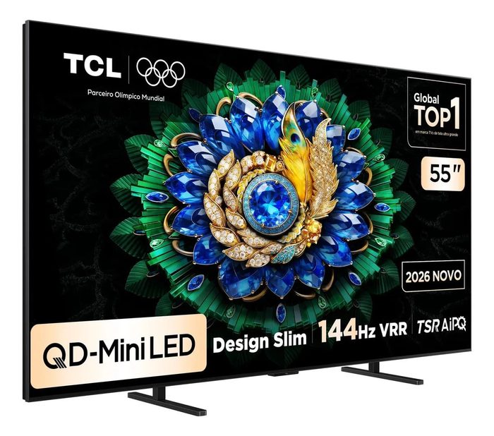 TV TCL A400M 55" 4K Mini LED 144Hz Google TV