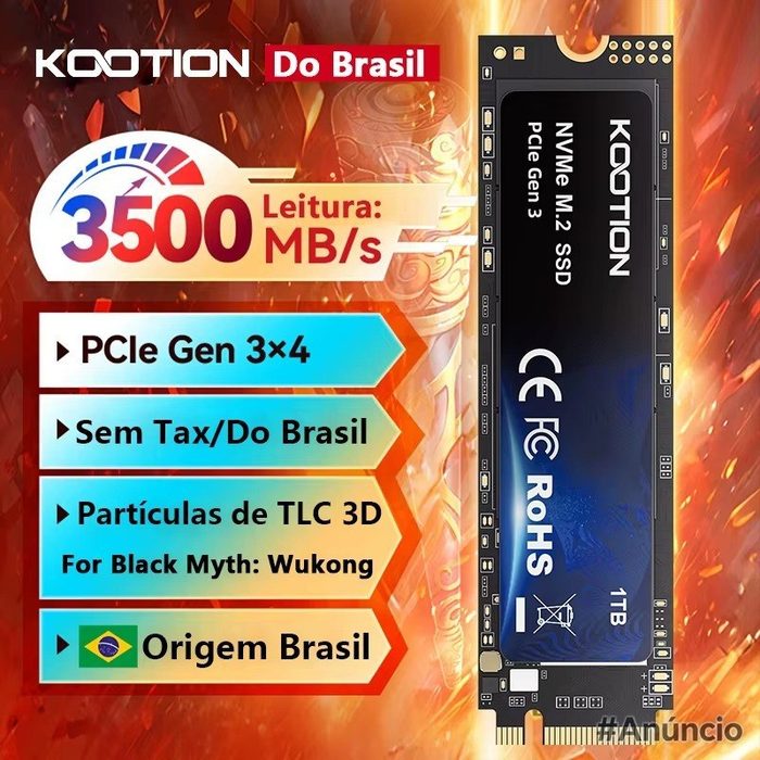 ssd kootion nvme m.2 2280 256gb