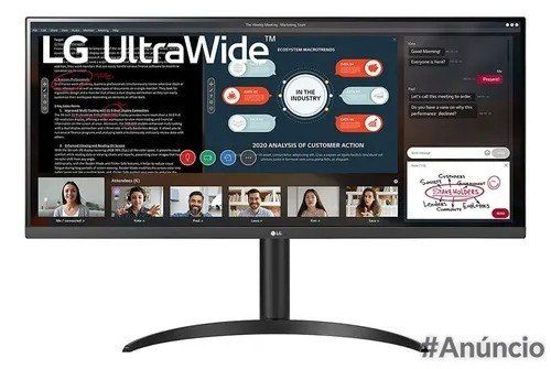 Monitor Ultrawide LG 34 Ips Full Hd Hdr10 Amd Freesync 34wp Cor Preto