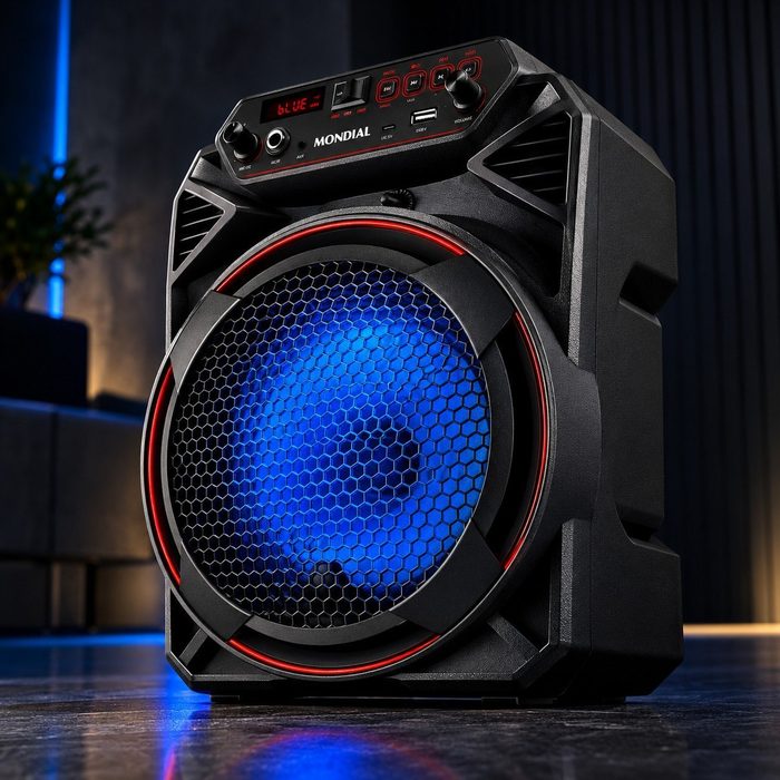 caixa amplificada mondial cm-150 150w rms bivolt