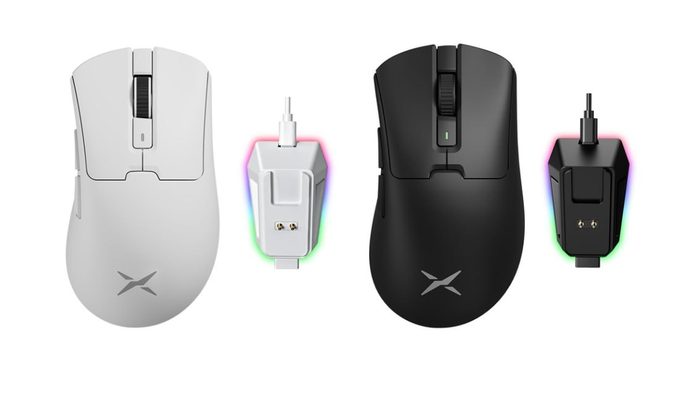 Mouse Delux M900 PRO, PAW3395, 8KHz, com Dock de Carregamento