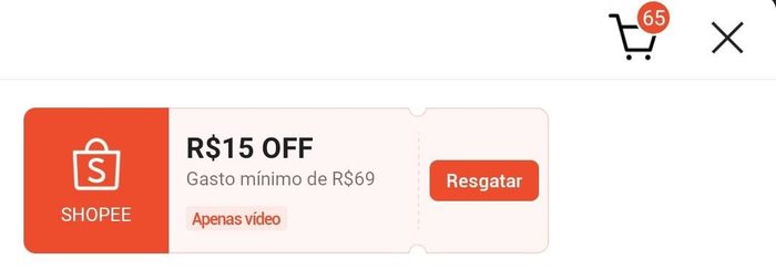 Acesse algum Vídeo do Shopee Vídeo e Resgate os Cupons pelo APP