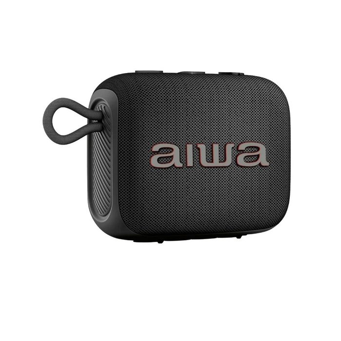 Caixa de Som Portátil Mini Speaker AIWA AWS-SP-07-B, Bluetooth, Bivolt, Preto Kabum