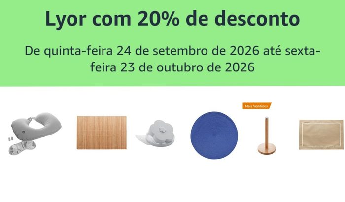 Lyor com 20% de desconto