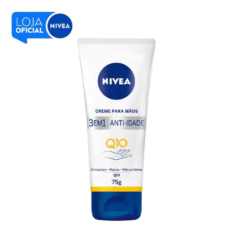 creme para mãos nivea q10 plus reparação 75g