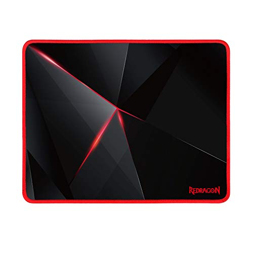 mousepad gamer redragon capricorn 330x260x3mm p012 preto/vermelho